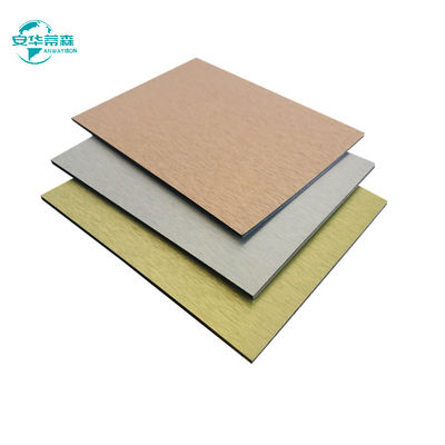 Серия A3003 Alucobond Brushed Aluminium Composite Sheet Внешняя стена